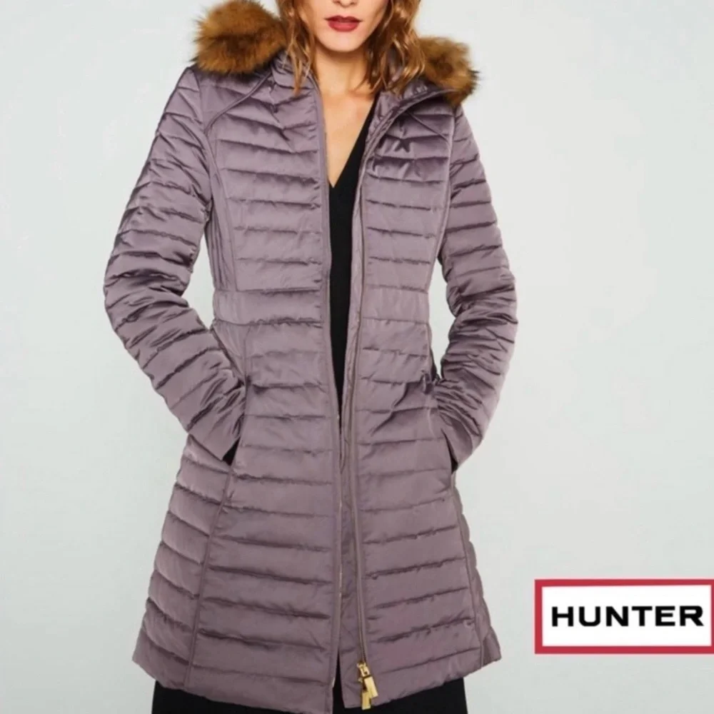 Hunter Refined Down Snow Winter Long Coat NWT - Picture 1 of 13